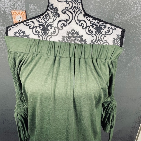 ALISON ANDREWS Off-the-shoulder Cinched-sleeve Top - Picture 4 of 11